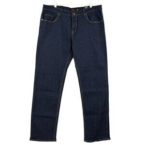 Big Joe Men's Dark Blue Denim Jeans Size 36x32 Regular Stretch Straight Leg NWT